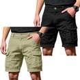 thumbnail image 2 of GrmtClth Cargo Shorts For Men 2 Pack All Weather Lightweight Hiking Cargo Shorts Stretch Big Storage Pockets Two Assorted Color Bundle Construction Walking Bottoms Light Green 4XL, 2 of 7