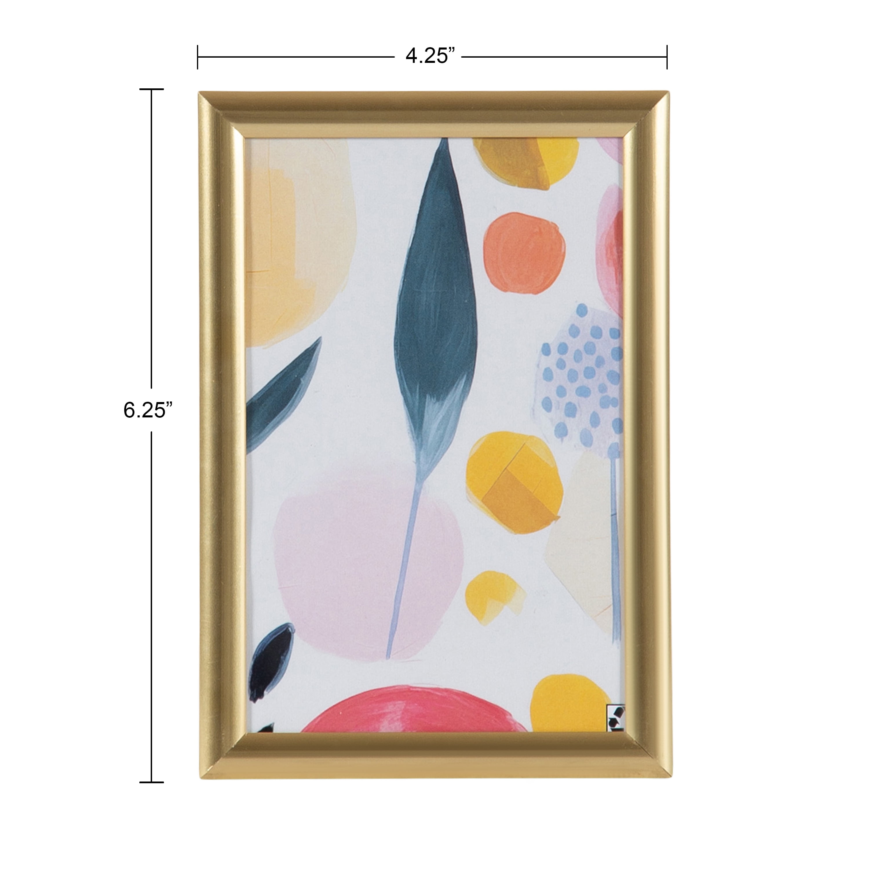(3 pack) DesignOvation 4x6 Linear Gold Decorative Tabletop Picture Frame