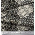 thumbnail image 2 of Soimoi Modal Satin Fabric Damask Patchwork Decor Fabric Printed Yard 42 Inch Wide, 2 of 3
