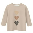thumbnail image 3 of Valentine's Day Shirt for Girls Graphic Pollover Shirts Fashion Casual Crew Neck 3/4 Sleeve Tops Trendy Size 3-12, 3 of 4