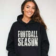 thumbnail image 2 of Football Season Block Distressed - Women's Graphic Hoodie, 2 of 8