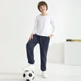 thumbnail image 5 of Resinta 4 Pack Boys' Fleece Sweatpants Kids Athletic Jogger Pants with Pockets Drawstring, 5 of 7