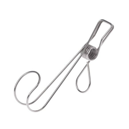 

Portable Laundry Hook Stainless Steel Hanging Clothes Pins Boot Shoes Hanger Holder Clips