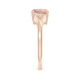 thumbnail image 6 of ANGARA Natural Split Shank Cushion 1.2 ct Morganite Solitaire Ring in 14K Rose Gold for Women | Birthday, Anniversary, Jewelry Gift for Women | Natural Morganite Ring, 6 of 11