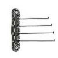 RETON 3-Pack Over Door Towel Racks - 9 Inch Stainless Steel, No Drill Needed, With Anti-Slip Pads (Black)
