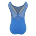 thumbnail image 2 of Nyeemya Kids Girls Cotton Ballet Dance Leotard Gymnastics Workout Sleeveless Bodysuit Top Tumbling Blue 120, 2 of 6