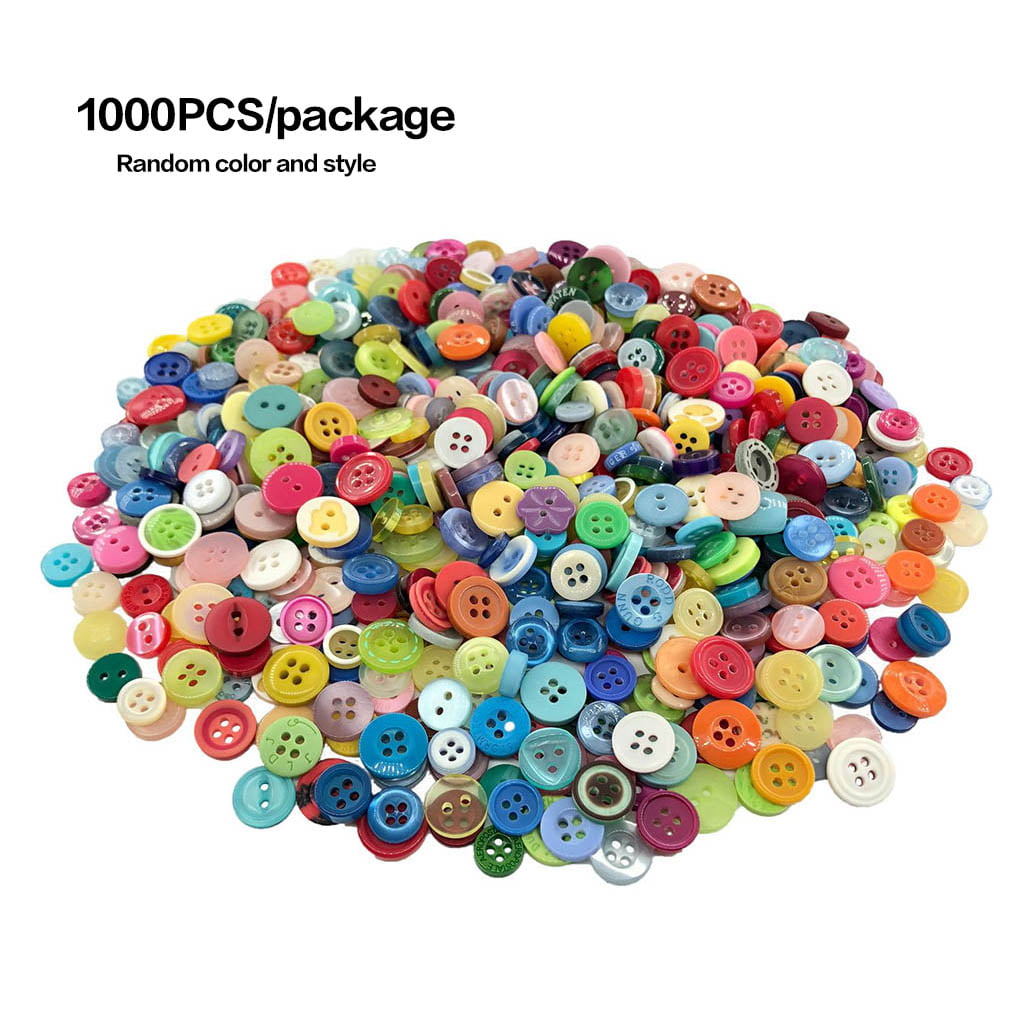 100pcs Acrylic Buttons Plastic Sewing Fastening Button Animal Face Mixed Color 