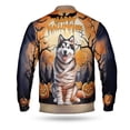 thumbnail image 2 of Mummy Alaskan Malamute Happy Halloween with Pumpkins Bats Spooky Fun All Over Print 3D Baseball Jacket Alaska Mal Dog Lovers Gifts Bomber Jacket Softball - 00019, 2 of 6