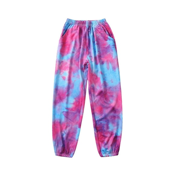IROINNID Toddler Girl's Tie-Dyed Pants Casual Trouser