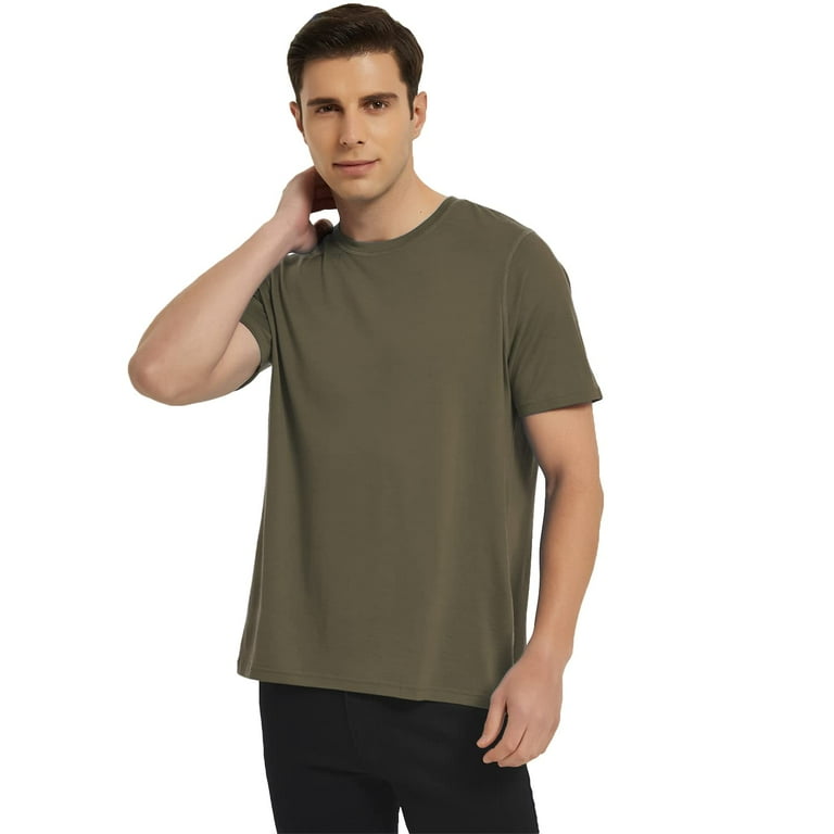 Metarino Merino Wool T-Shirts Mens Short Sleeve Lightweight Crew