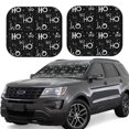 thumbnail image 1 of Fotbe Ho-Ho-Ho 2 2-Piece Car Windshield Sun Shade | Sun Blocker for Car Windshield | Foldable Automotive Interior Accessories for Sun Protection-Small, 1 of 6