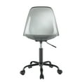 thumbnail image 2 of Urban Shop Black Acrylic Rolling Office Chair, 2 of 7