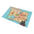 thumbnail image 3 of CADecor Treasure Island Pirate Map for Quest Non-Slip Bath Rug Bath Mat Rug Doormat 30x18 inches, 3 of 3