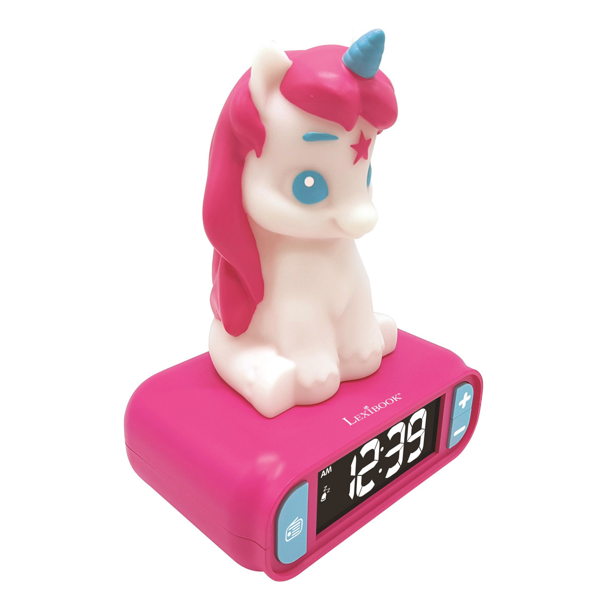 Lexibook - Unicorn Digital Alarm Clock for kids with Night Lightn Snooze and Radio, Childrens Clock, Luminous Unicorn, Pink colour - RL800UNI - image 3 of 8