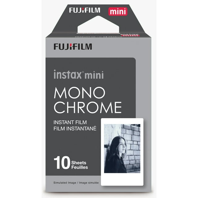 Película Fujifilm Instax Mini Monochrome 10 Expositions