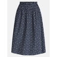 thumbnail image 6 of Time and Tru Women's Smocked Skirt, Sizes XS-XXXL, 6 of 6