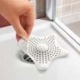 thumbnail image 3 of Cateissary Colector de pelo estrella de cinco puntas colador de fregadero de cocina antibloqueo cubierta de drenaje de bañera filtro de baño Juegos de accesorios de baño Blanco, 3 of 5