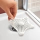 thumbnail image 3 of Injueey Colador de fregadero de estrella de cinco puntas de silicona para cocina, filtro de baño, desagües de suelo, coladores de filtro de Juegos de accesorios de baño Blanco, 3 of 6