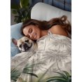 thumbnail image 3 of Summer Tropical Leaves Flat Sheets Only Queen Size, Soft Breathable Bed Top Sheets for Mattress, Green Palm Trees Botanical Luxury Bedding Flat Sheets for Home Hotel Bedroom Bed Protection, 3 of 9