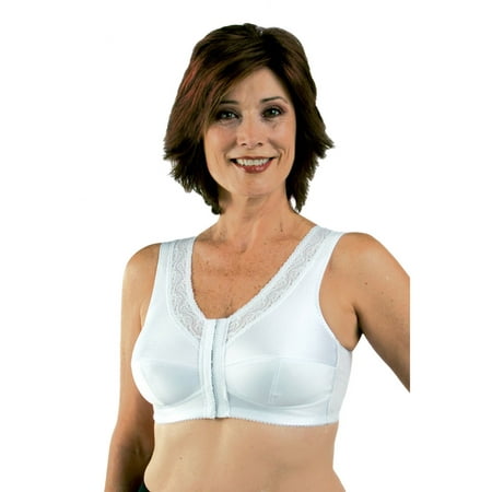 classique 793 post mastectomy fashion bra, white - size