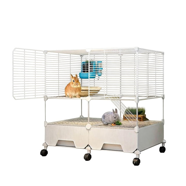 Spacious Outdoor Pet Rabbit Cage - Create a Dream Home Rabbit Villa with an Inviting Rabbit Nest for Your Furry Friends