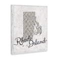 thumbnail image 2 of Stupell Industries Contemporary Rhode Island Patterned Grey US State Design Canvas Art, 36 x 48, by Ziwei Li, 2 of 7