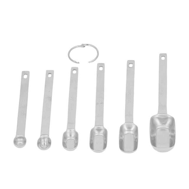Stainless Steel Measuring Spoons Set of 6, Accurate Cooking and Baking Tools with Storage Buckle, Kitchen Measuring Spoons for Accurate Measurements and Efficient Organization