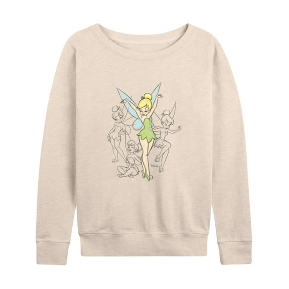 Tinker Bell - Tinker Bell Sketches - Ladies French Terry Long Sleeve Shirt