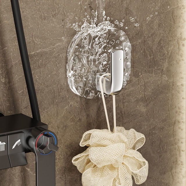 Typpkmm 4 Ganchos De Pared AcríLicos Transparentes Autoadhesivos