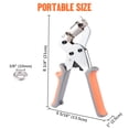 thumbnail image 4 of Yescom Handheld 3/8"(10mm) Eyelets Grommets Portable Manual Machine Press Punch Hole Punch Tool Kit, 500pcs Set Washer, 4 of 11
