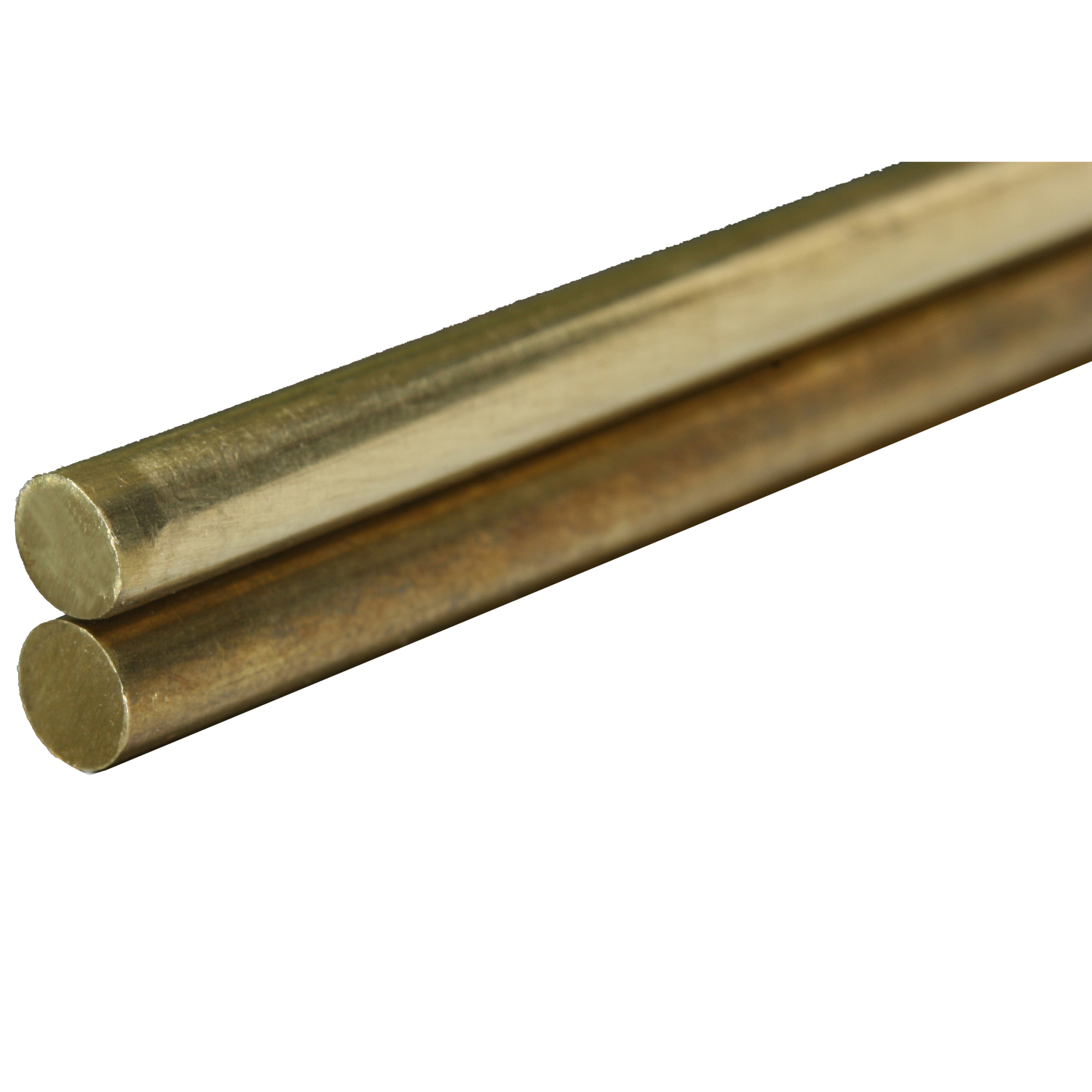 K&S Engineering Brass Metal Rods, .114" x 12", 2/Pkg.
