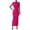 Rose Red, variant on BTFBM Women's Ruched Bodycon Dress Summer Casual Sleeveless Lightweight Back Slit Elegant Club Party Cocktail Maxi Dresses