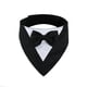 thumbnail image 1 of Zhuge Bandana para perros 1 pieza, ligera, de secado rápido, mezcla de poliéster, baberos tipo bufanda triangular, pañuelo ajustable para perros, regalo para mascotas, S, negro, 1 of 3