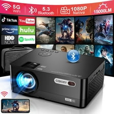CANGTEENER M300MAX Mini Game Video Projector 4K/HD/3D Supported WiFi 6 ...