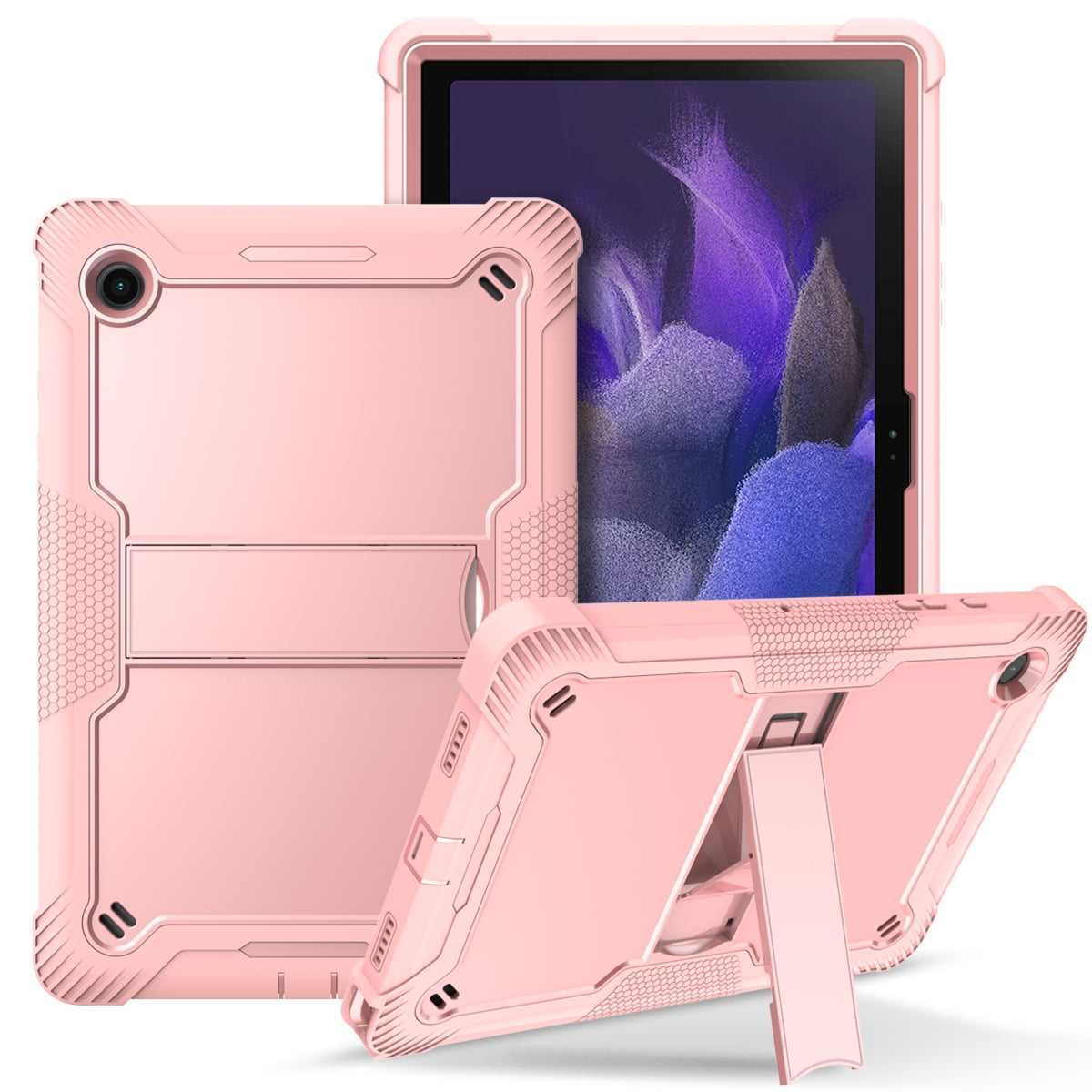 Achetez A08 Pour Samsung Galaxy Tab A8 10.5 (2021) (sm-x205 / X200) Ultra  Mince Support de Tablette de Support Couvre de Protection en Cuir + Clavier  Bluetooth - Rose de Chine