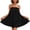 Black, variant on 2026 Summer Dress for Women Spaghetti Strap Smocked Bust Babydoll Mini Dress with Textured Fabric
