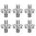 thumbnail image 3 of 6 Pack International Standard 1/4"-20 Male to 1/4"-20 Male Threaded Tripod Screw Adapter Standard Tripod Mounting Thread Camera Screw Adapter Converter,Precision Made, 3 of 4