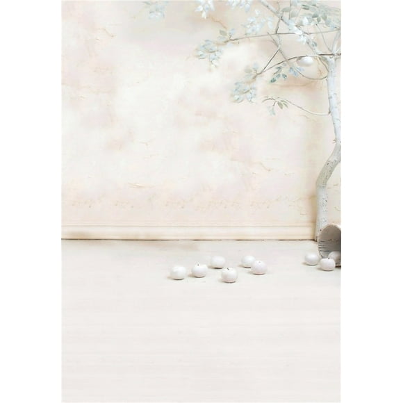 YUSDECOR 5x7ft Artistic Photography Studio Background Girl Photo Shoot Backdrops Elegant Apple Tree Fuzzy Wall Floor Plain Themed Drops Child Kid Toddler Portrait Scene Digital Video Props