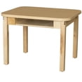 thumbnail image 3 of WOOD DESIGNS Mobile Classroom High Pressure Laminate Desk with Hardwood Legs- 26", 3 of 4