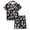 Z28-Black, variant on Weebloom Halloween Girls' Pajama Sets Cute Pumpkin Pajamas Set Soft Printed Short Sleeve Button Down Shirt Shorts For Youth Tween Sleepwear Nightwear Pjs Loungewear 12-13 Years