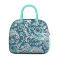 thumbnail image 2 of Paisley Insulated Lunch Bag – Reusable Thermal Cooler Tote with Zipper Closure for Work, Picnic, and Outdoor Activities, Vintage Boho Style, 2 of 4