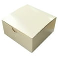 Efavormart 100pcs of 4x4x2 Ivory Cake Box for Candy Treat Gift Wrap Box