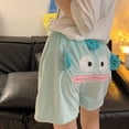 thumbnail image 5 of Women‘s Pajamas Cute Quirky Three-dimensional Elephant Shorts Sleepwear Summer Cotton Loungewear Couples Two-piece Suit Thin, 5 of 7