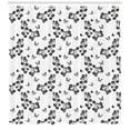 thumbnail image 3 of Ambesonne Butterfly Shower Curtain, Japanese Monochrome, 69"Wx75"L, Black White, 3 of 3