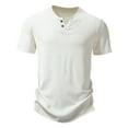 thumbnail image 2 of Wavsuf Mens Shirts Crew Neck Summer White T-Shirts Size 2XL, 2 of 7