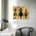 thumbnail image 3 of Western Cowboy Wall Art Rustic Cowboys Pictures Wall Decor Vintage Cowboy Horse Canvas Prints Inspirational Quotes Painting Modern Artwork Home Decoration for Bathroom Bedroom L20x16in, 3 of 4