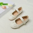 thumbnail image 2 of Hessimy Girls Dress Shoes, Mary Jane Flower Girls Shoes, Cute Princess Low Heels for School, Wedding, Party (Toddler/Little Kids/Big Kids) sandals school Round headed (White,11.5), 2 of 5