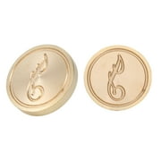 Powecrea Wax Seal Stamp, Roman Alphabet Sealing Wax Brass Heads 30mm for Wedding (J)