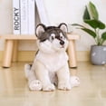 thumbnail image 5 of Peluche de peluche, perro lobo, perro husky, 35 cm - HUOGUO, 5 of 5