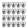 thumbnail image 3 of Skull Beads For Earring Making Loose Beads Vintage Jewelry Components Silver Alloy 30Pcs, 3 of 5